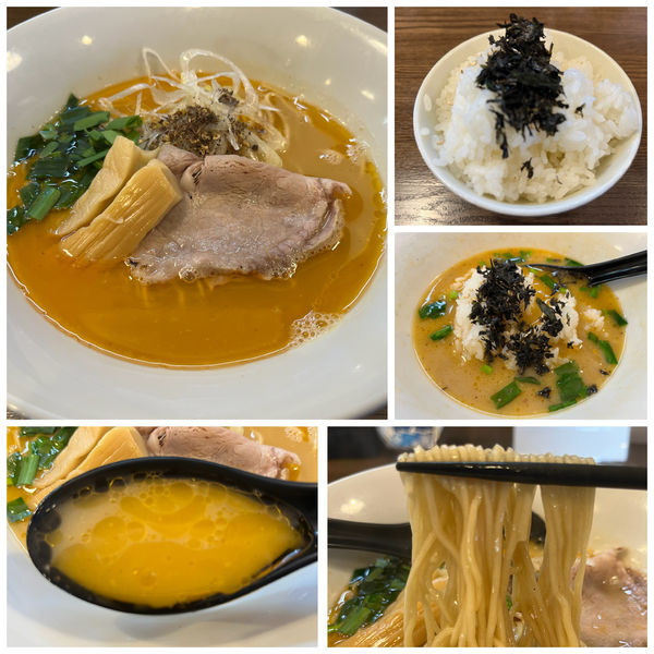 「ピリ辛な濃密中華そば(ご飯割付・大)980円」@㐂九八～エキチカ～の写真