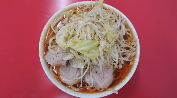 「小ラーメン   750円，辛味変更券   100円」@ラーメン二郎 ひたちなか店の写真