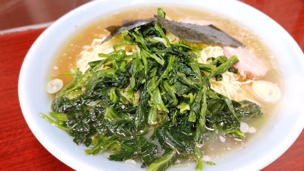 「ラーメン大・麺追加・ホウレン(超硬め)￥1,050」@ラーメンビッグの写真