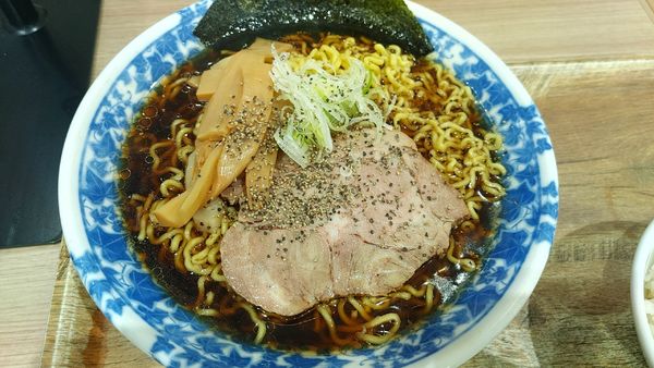 「松本イオンモール限定　松本ブラック中華そば　大盛」@凌駕IDEA イオンモール松本店の写真