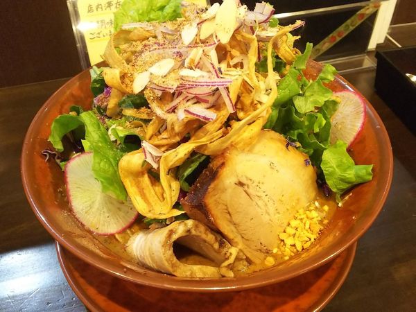 「【限定】ごま味噌トマトのエビ桜郎　1650円」@sobabar Ciliegioの写真