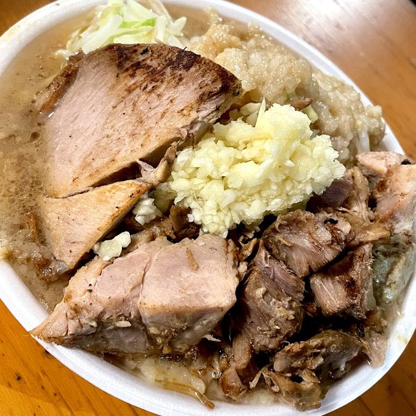 「【ハイマウント】HI-MOUNTラーメ+コッコマン+ほぐし」@大つけ麺博 2022の写真