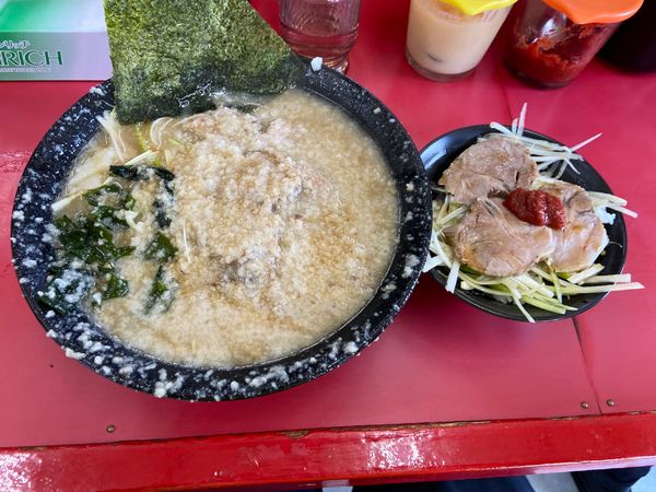 「ネギチャーシューメン中盛　コテコテ　カタコイ」@ラーメン力○の写真