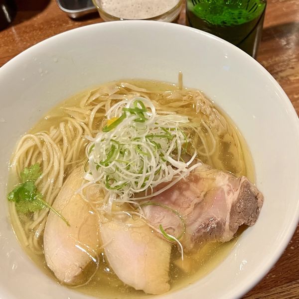 「中華そば＋ビール 小」@中華蕎麦こかげの写真