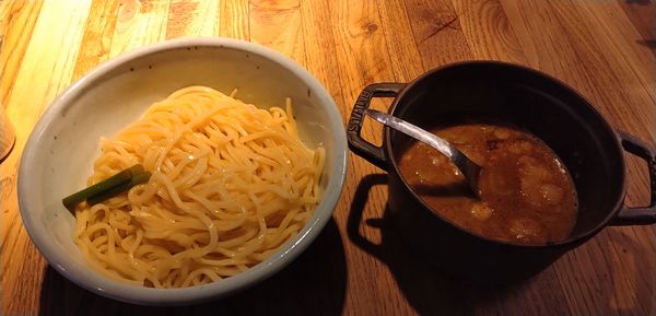 「もつつけ麺(ゆず麺2玉)」@和醸良麺 すがりの写真