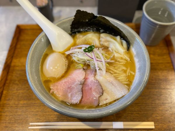 「らあめん清濁、麺大盛り、特製トッピング」@Homemade Ramen 青麦の写真