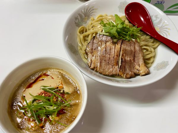 「温だし担々つけ麺（本日限定メニュー）1100円」@まぜそば専門店 ひよこの写真
