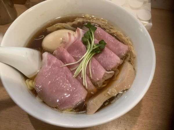 「牛貝清湯特製醤油中華そば」@中華そば 流川の写真