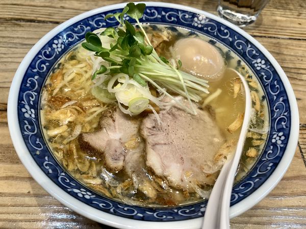 「黄金の塩＋味付玉子」@東京ラーメンショーセレクション「きんせい」監修『極み麺』の写真