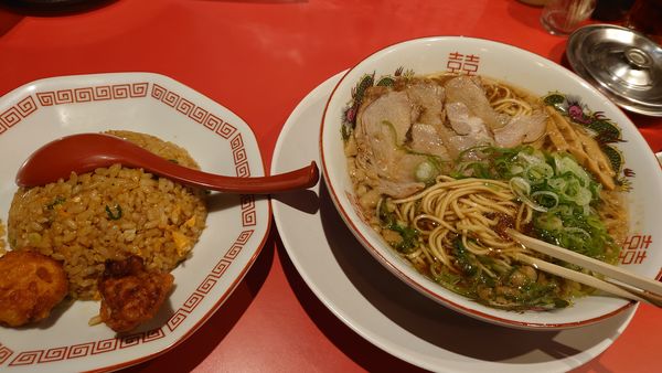 「昼飯セットA¥900」@中華そば ふじいの写真