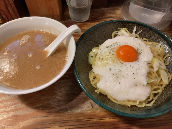 「月見つけ麺(期間限定)」@北海道ラーメン 味丸の写真