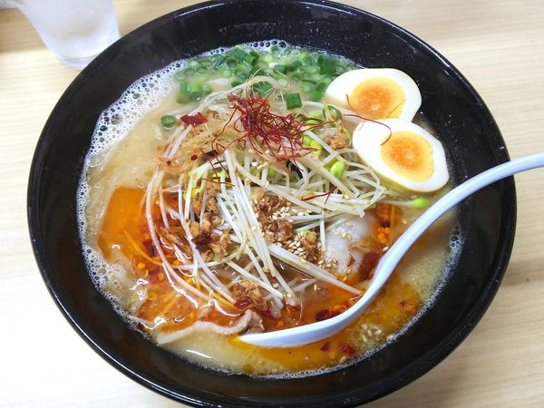 「【限定】黒千石のもやし好きラーメン 850円」@みそラーメン くろいし鉄満堂の写真
