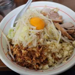 小 汁なし 麺かため スープ割