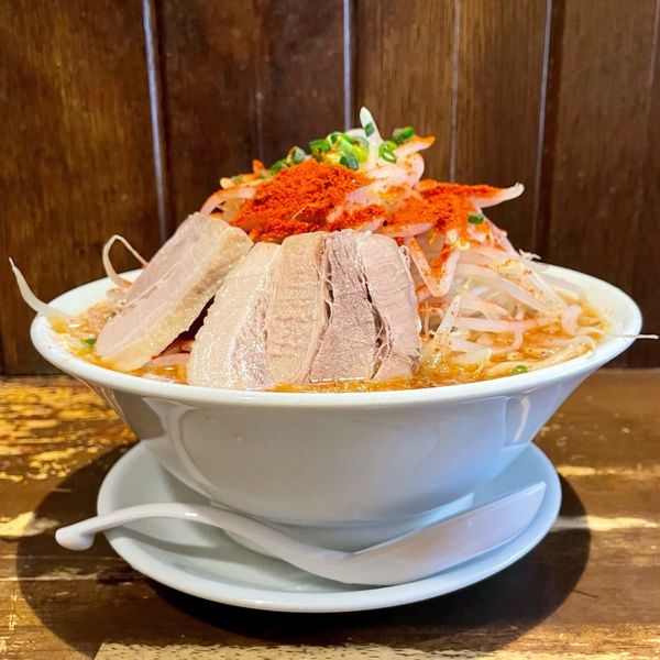 「赤富士 3辛」@ラーメン無限大 西千葉店の写真