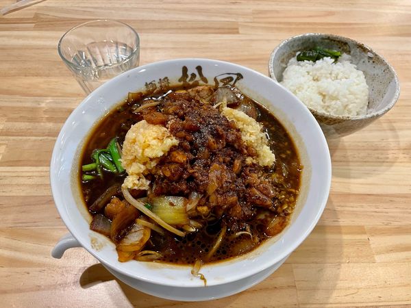 「鬼スタそば/ライス食べ放題」@麺将 松風の写真