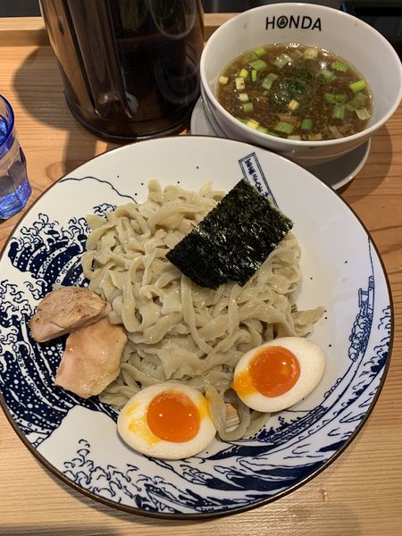「上つけ醤油1400円大盛100円」@本田麺業 神田西口駅前店の写真