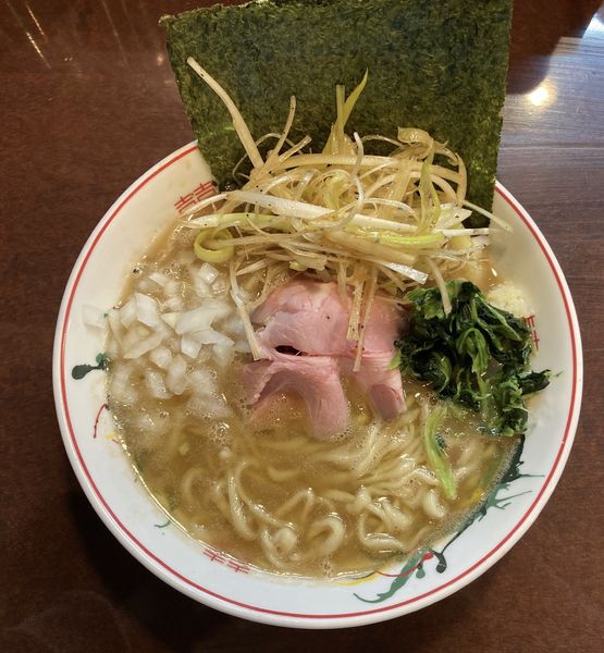 「豚骨醤油ラーメン＋ネギ」@こいけのいえけいの写真