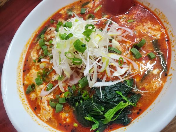 「ドラたんたんめん辛さドラゴン級800円」@らーめん ドラごんちの写真