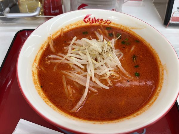 「大辛味噌ラーメン　麺硬め　870円」@くるまやラーメン 浦和田島店の写真