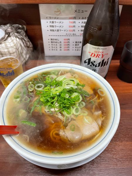 「ラーメン&ビール」@ラーメン藤 大手筋店の写真