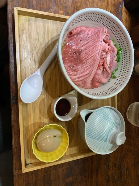 「和牛煮卵しゃぶしゃぶラーメン」@麺処極み 大名店の写真
