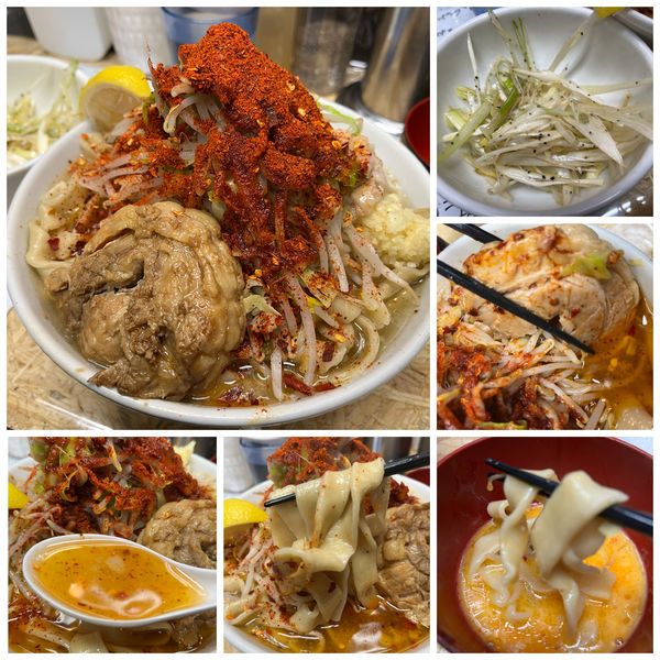 「塩らーめん 800円 味濃いめ 平麺(らどん)香味ネギ」@自家製麺 まさき（非乳化） 2号店の写真