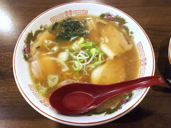 「豚骨醤油＋チャーハン　680＋100円」@中華そば 純の写真