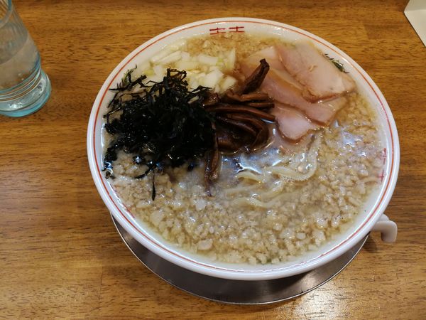 「中華そば(大) 鬼あぶら ¥950」@背脂煮干中華そば 我武者羅 初台店の写真