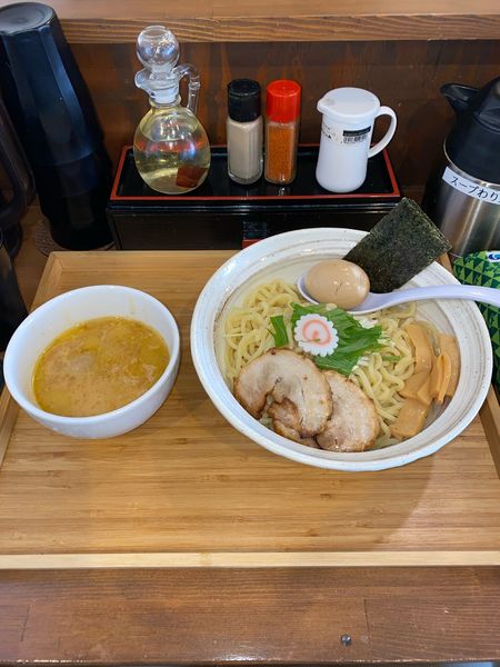 「極濃チキンカレーつけ麺煮玉子麺大盛¥1,420(期間限定)」@らぁめん 麺彩家の写真