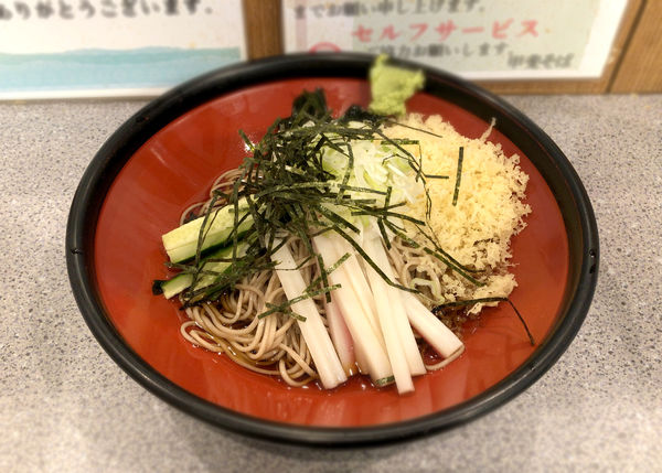 「冷したぬき(500円)」@甲斐そばの写真