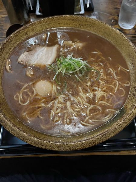 「中華そば（中）＋煮卵」@もちもちの木 野田店の写真