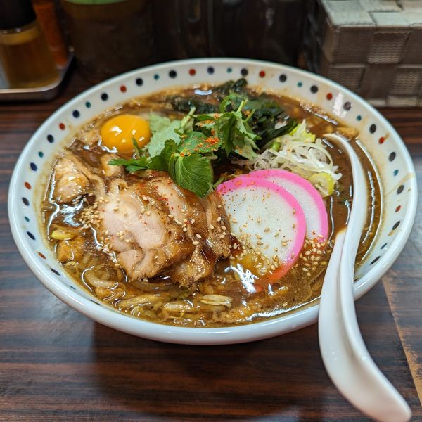 「八丁味噌煮込みウイングら〜麺」@らー麺 あけどやの写真