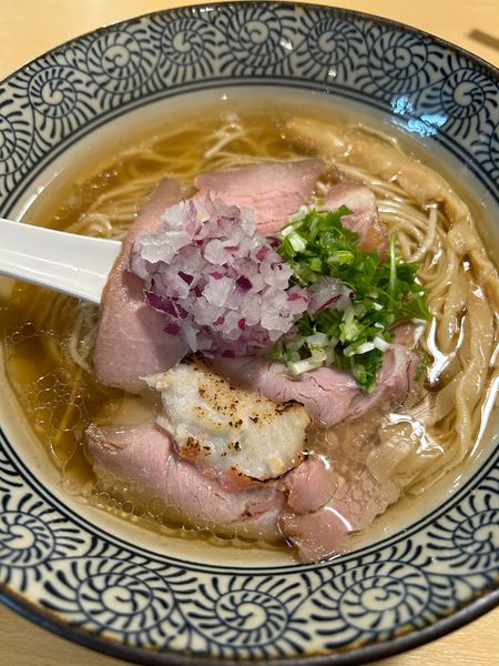 「金目塩そば」@中華そば 導の写真