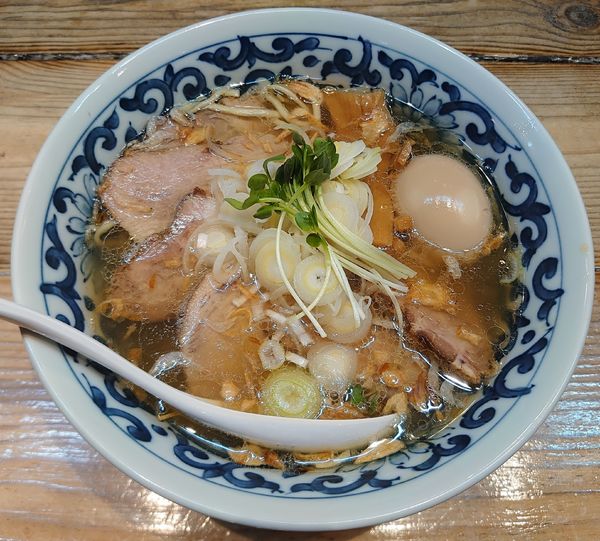「黄金の塩 味玉チャーシュー(1200円)」@東京ラーメンショーセレクション「きんせい」監修『極み麺』の写真