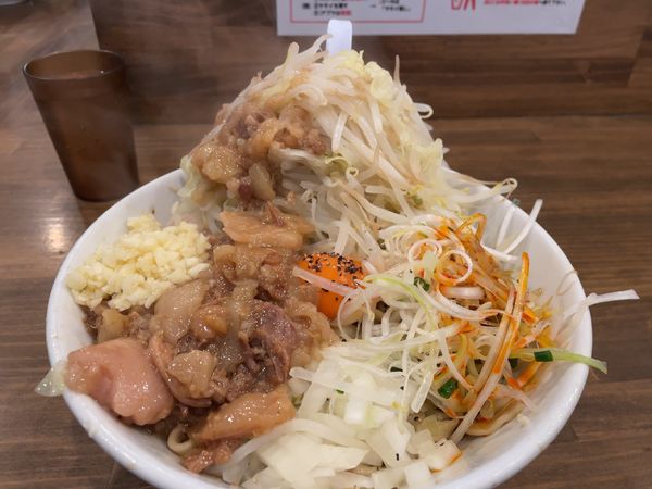 「汁なし豚抜き」@男気らーめん アカギの写真