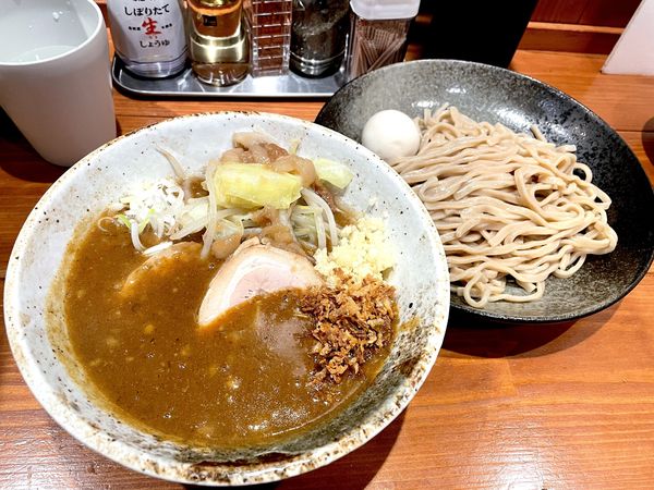 「【限定】ガッツリ系カレーつけ麺  ￥1100」@麺屋 真心の写真