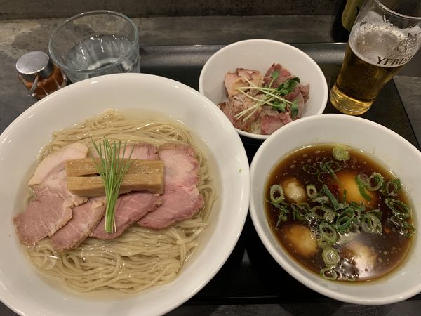 「特製つけそば&ミニローストポーク丼」@らぁ麺 やまぐちの写真