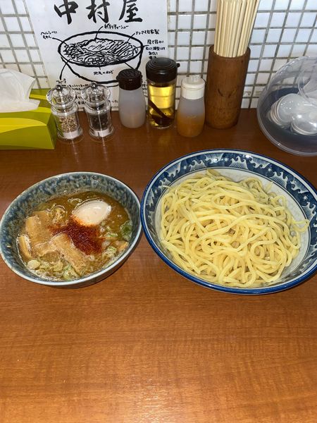 「つけめん2玉味付玉子¥1,280円」@中華そば 中村屋の写真