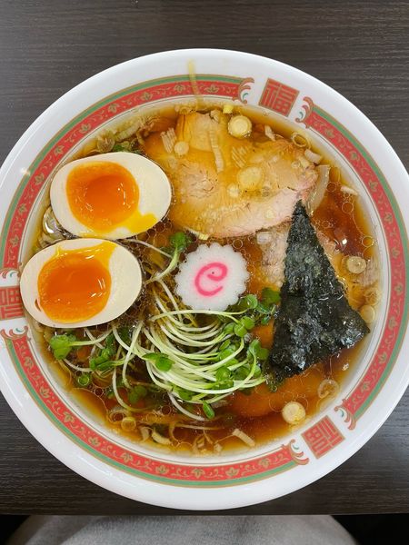 「ワンタンメン　煮玉子」@天空の写真