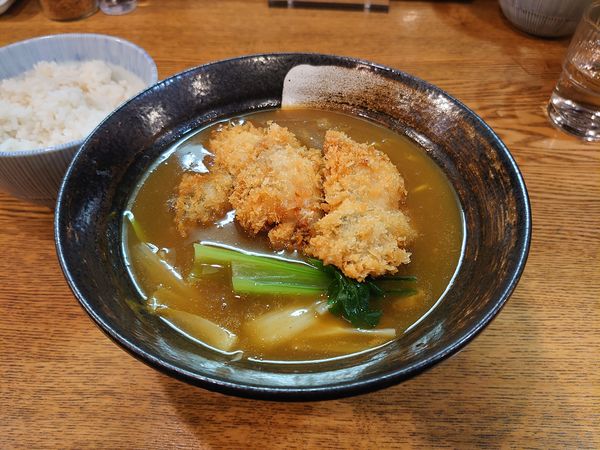 「1月限定 カレー南蛮カキフライラーメン」@麺ごころ 佑庵の写真