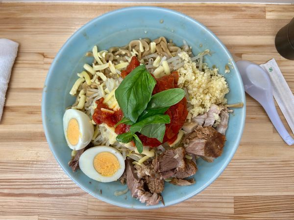 「ピザラーメン」@ラーメン工藤の写真