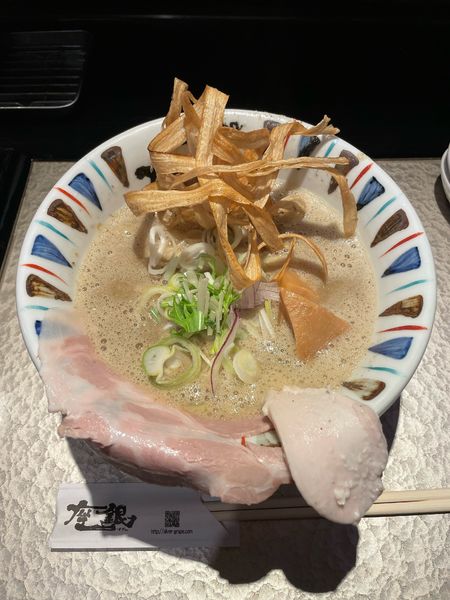 「にぼし吟醸nigori(920円)」@鶏soba 座銀 南船場にぼし店の写真