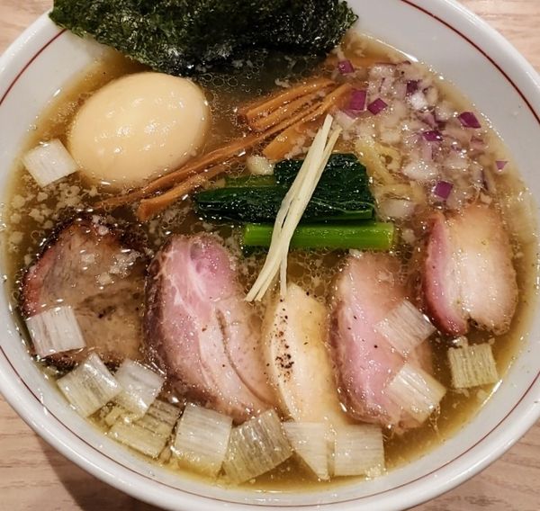 「特製手揉み中華そば（塩）￥1,200他」@麺処 にし尾の写真