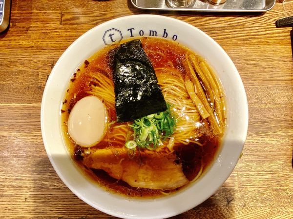 「味玉醤油の旨味ソバ:1,100円, 和え玉:200円」@Tomboの写真