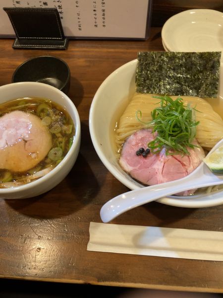 「醤油つけ麺」@だれやめやの写真