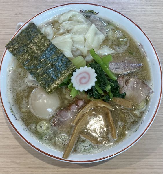 「ワンタンメン(醤油)1150円+味玉」@桜上水 船越の写真