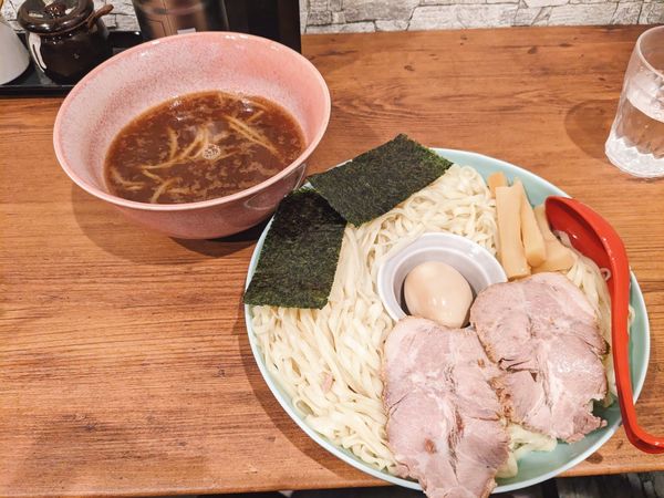 「特製つけ麺中盛510円（半額）」@RAMEN RUNの写真