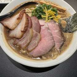 焼豚濃厚豚骨魚介蕎麦＋特盛