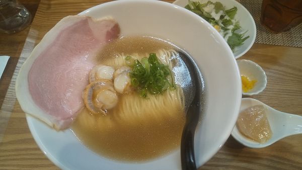 「帆立の塩そば・並（￥950）」@麺屋33の写真