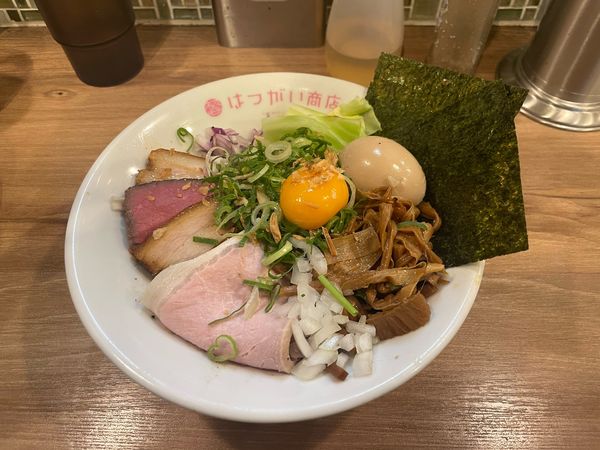 「【限定】ヤミつきマー油まぜそば」@はつがい商店の写真